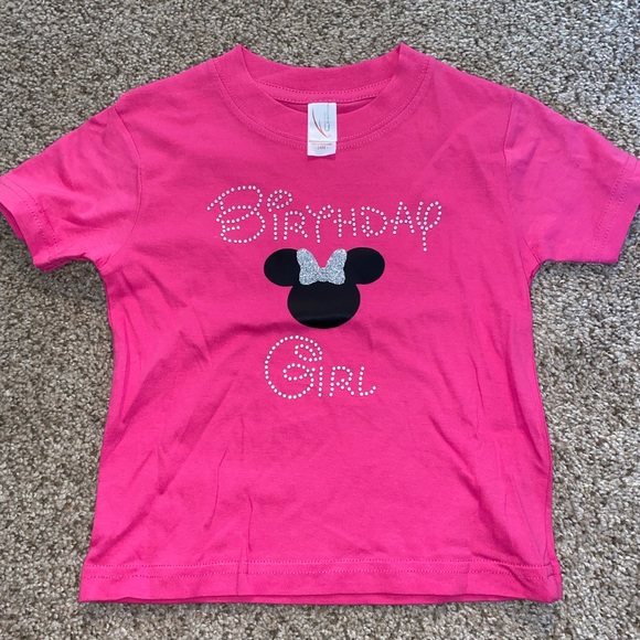 Disney Minnie Mouse Birthday Girls Toddler Shirt NEW 🩷 - Picture 1 of 3